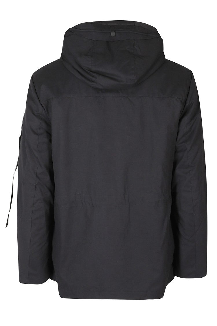 Outhere Field Jacket-Style Coat In Coated Cotton With Flap Pockets