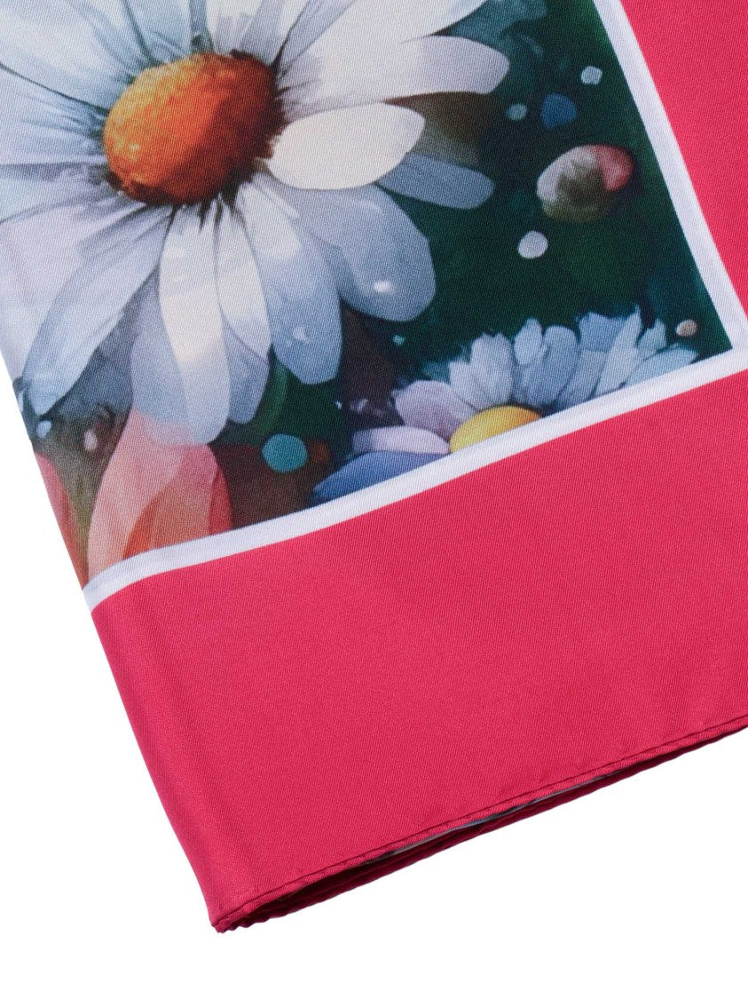 D'aniello Stola Oceano Floral Butterfly Scarf