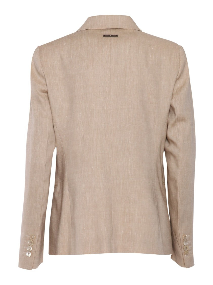 Peserico Double-Breasted Tailored Jacket With Buttons