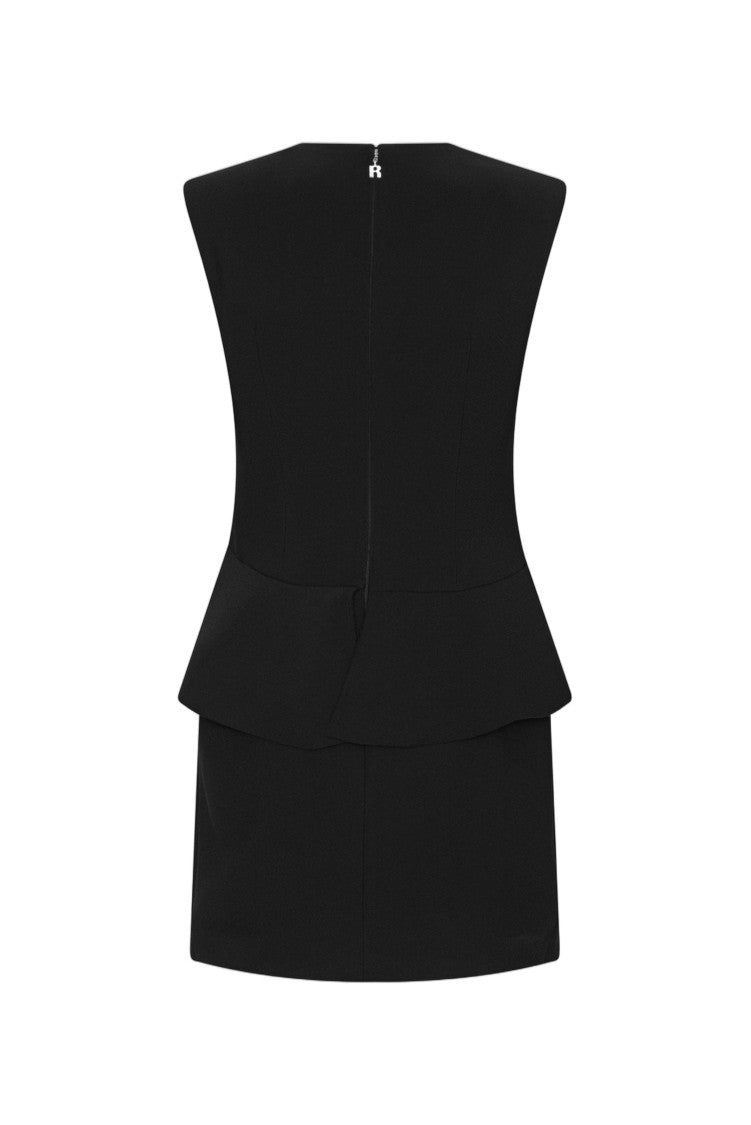 Rotate Rose Sculptural Ruffle Mini Dress