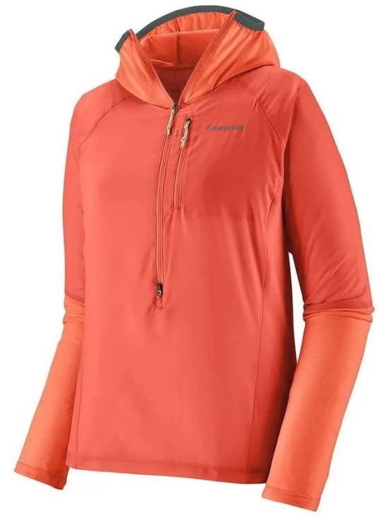Patagonia Vibrant Orange Half-Zip Jacket With Hood