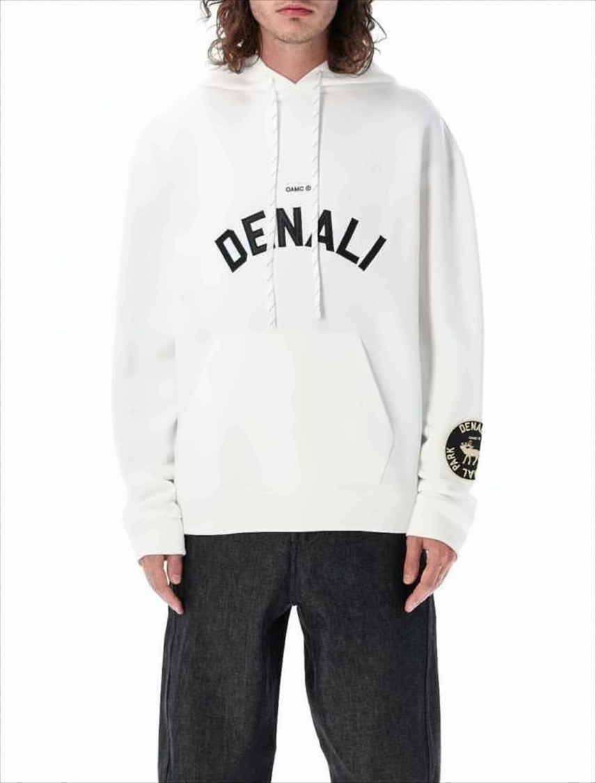 Oamc Denali Graphic Hoodie With Front Kangaroo Pocket