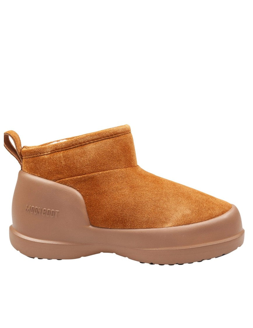 Moon Boot Low-Top Suede Half-, Cognac