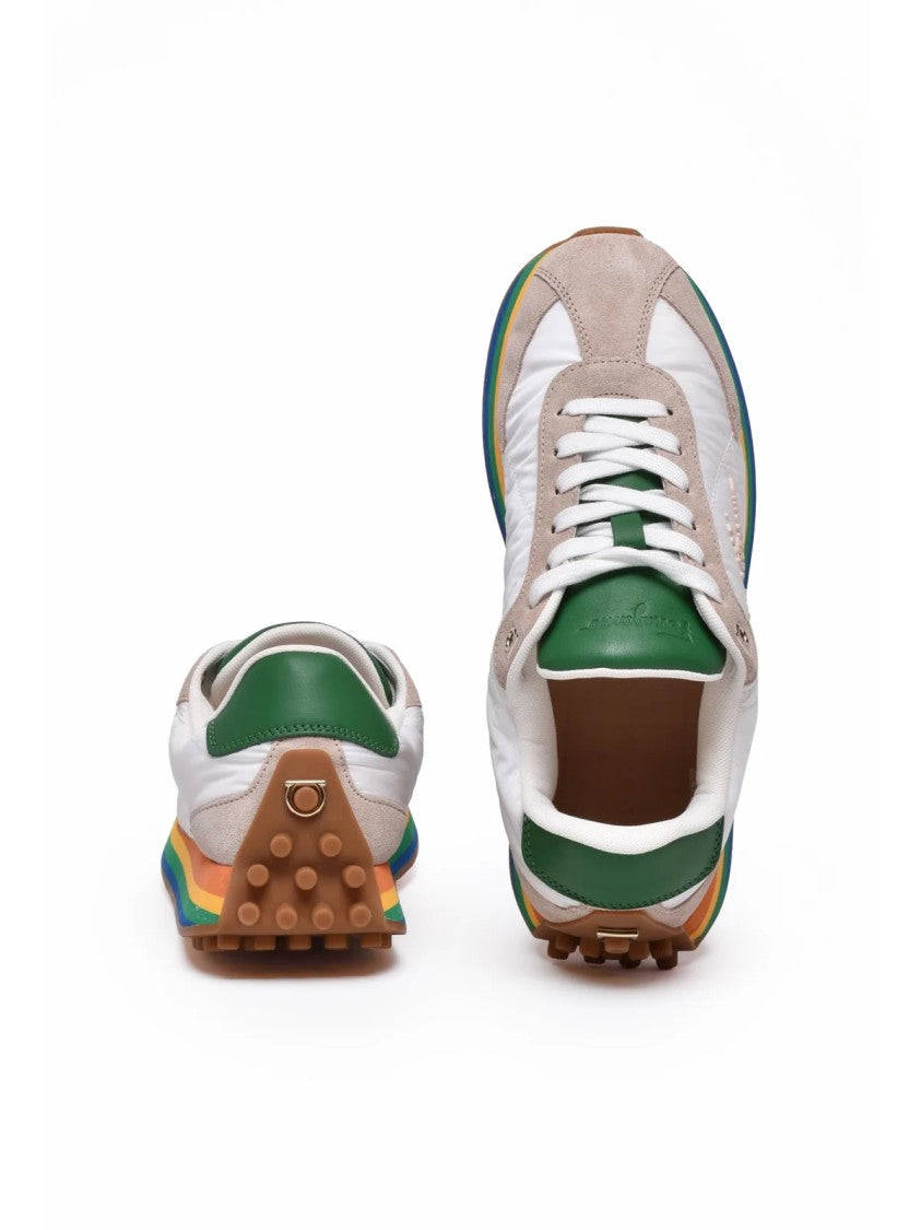 Salvatore Ferragamo White Leather Sneakers