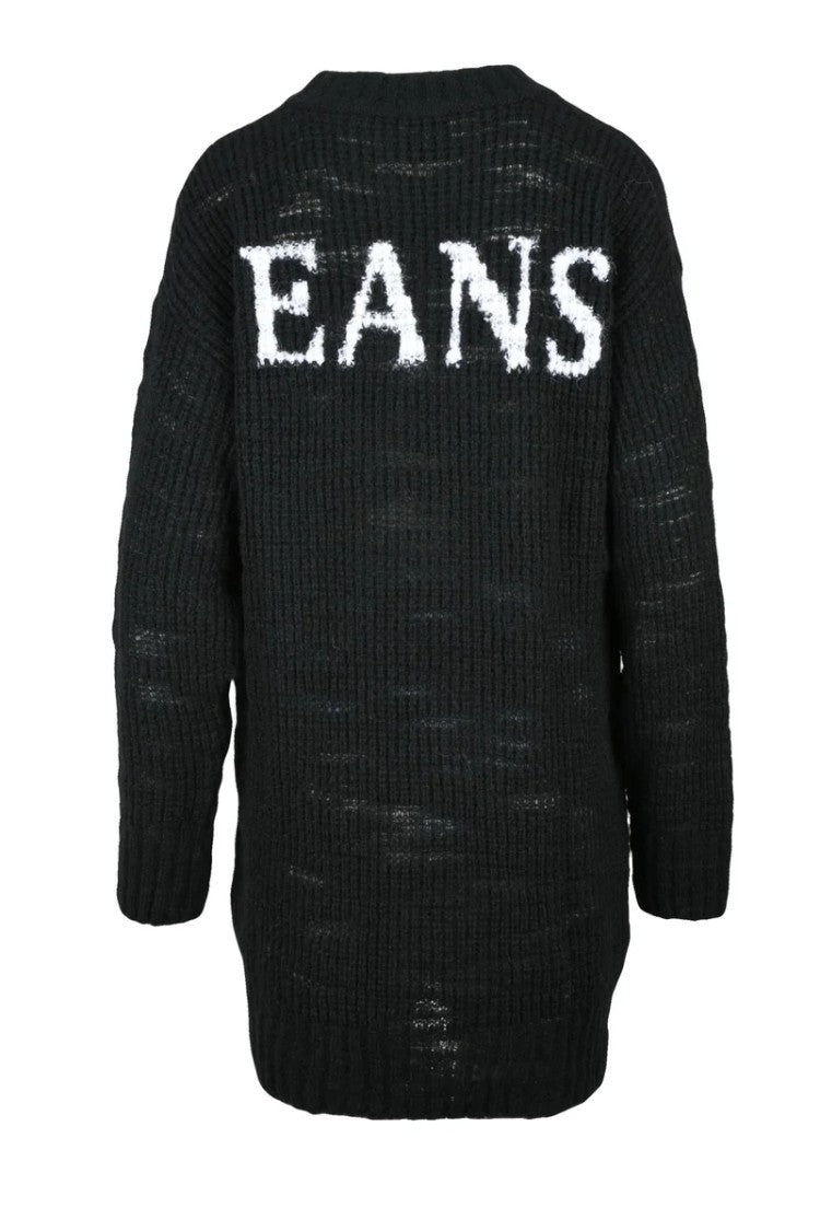 Mo5ch1no Jeans Jeans Long Dress Wool Alpaca - Black