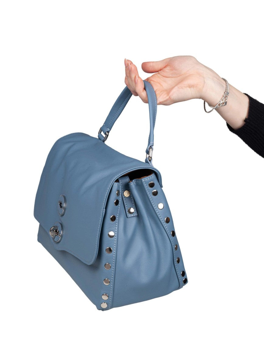 Zanellato Saeta S Leather Messenger Bag With Twist Lock