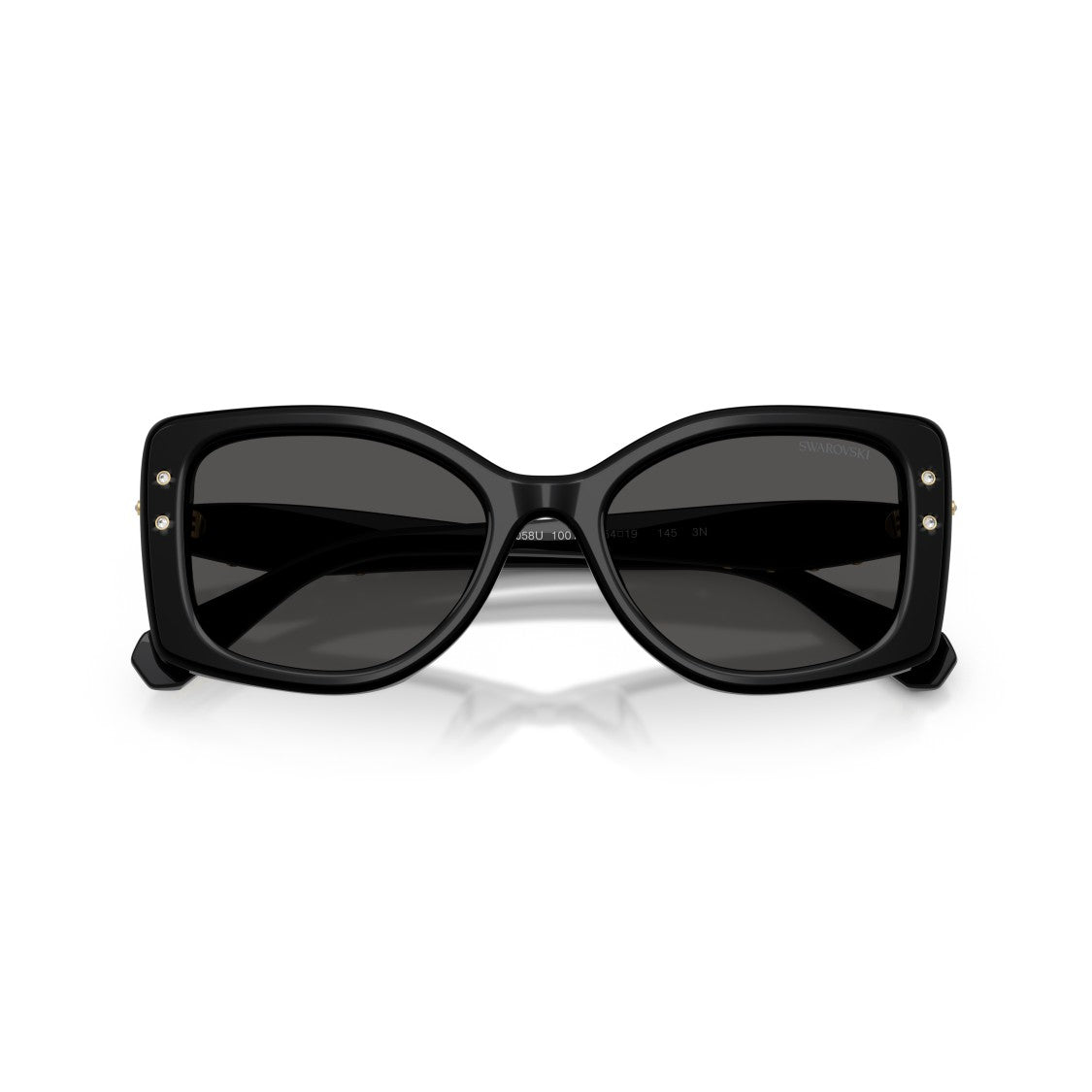 Swarovski 0Sk6058u Oversized Square Frame Sunglasses With Crystal Embellishments
