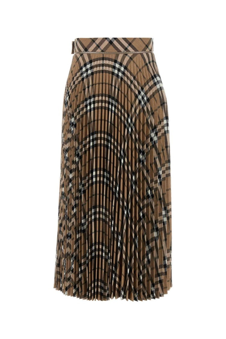 Burberry Embroidered Polyester Blend Skirt