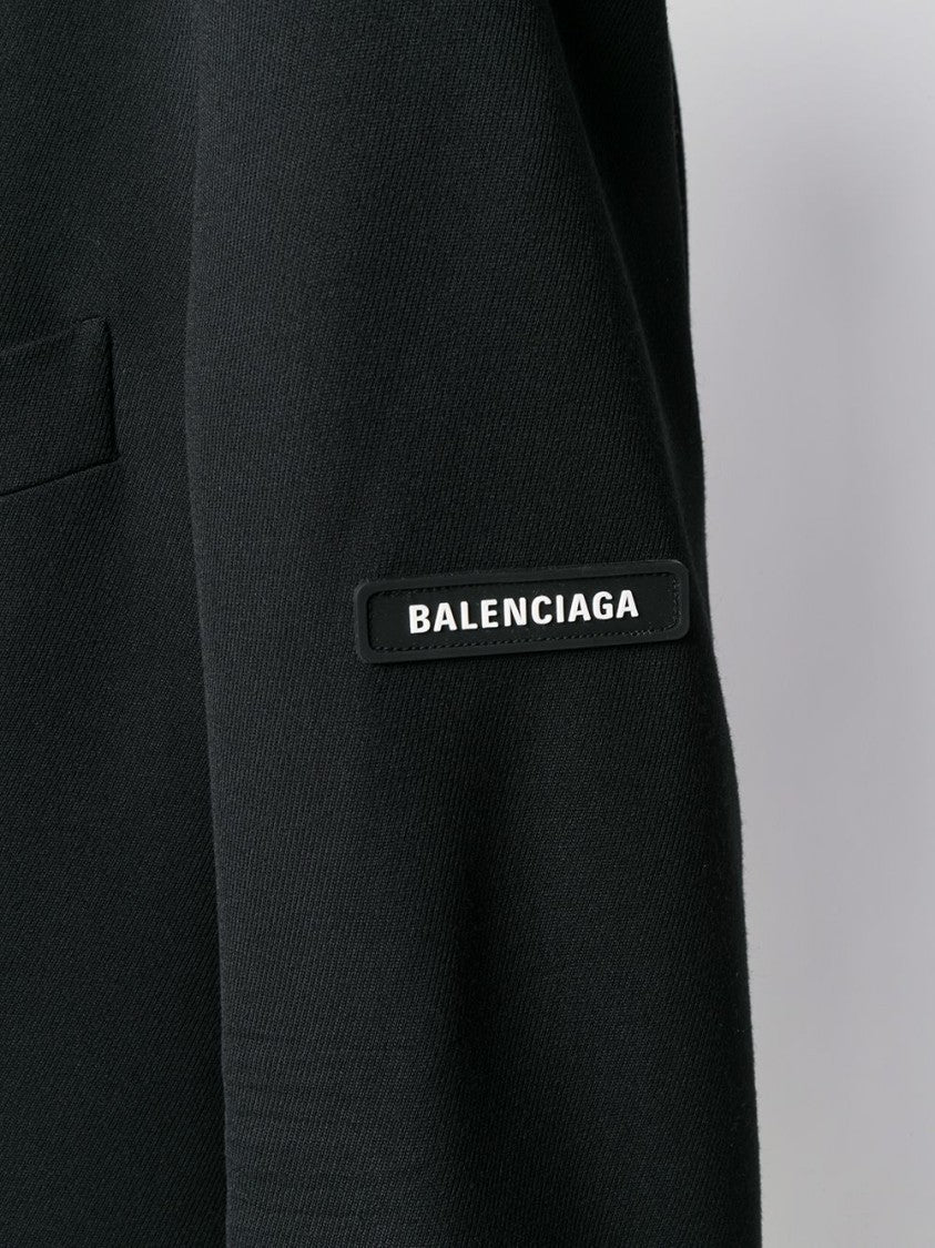 Balenciaga Fluid Viscose Gabardine Jacket With Notch Lapel