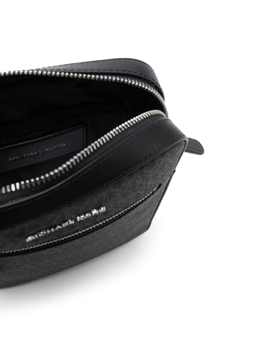 Michael Kors Varick Monogram Compact Crossbody Bag
