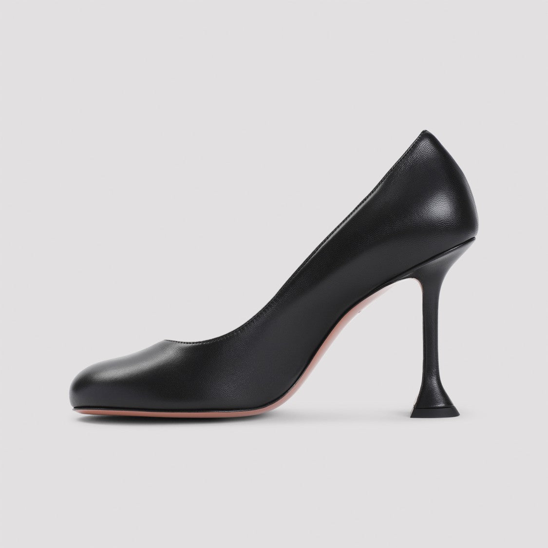 Amina Muaddi Iris Black Nappa Leather Pumps