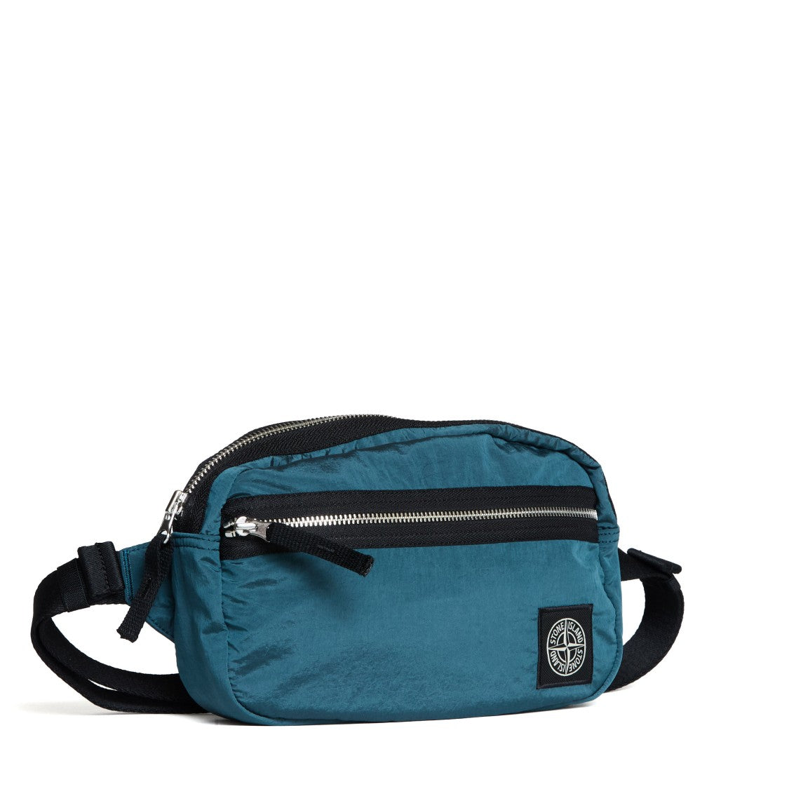 Stone Island Coated Nylon Metal Waist Bag In Econyl
