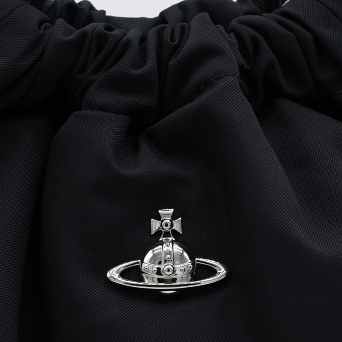 Vivienne Westwood Gathered Black Bag With Drawstring Closure
