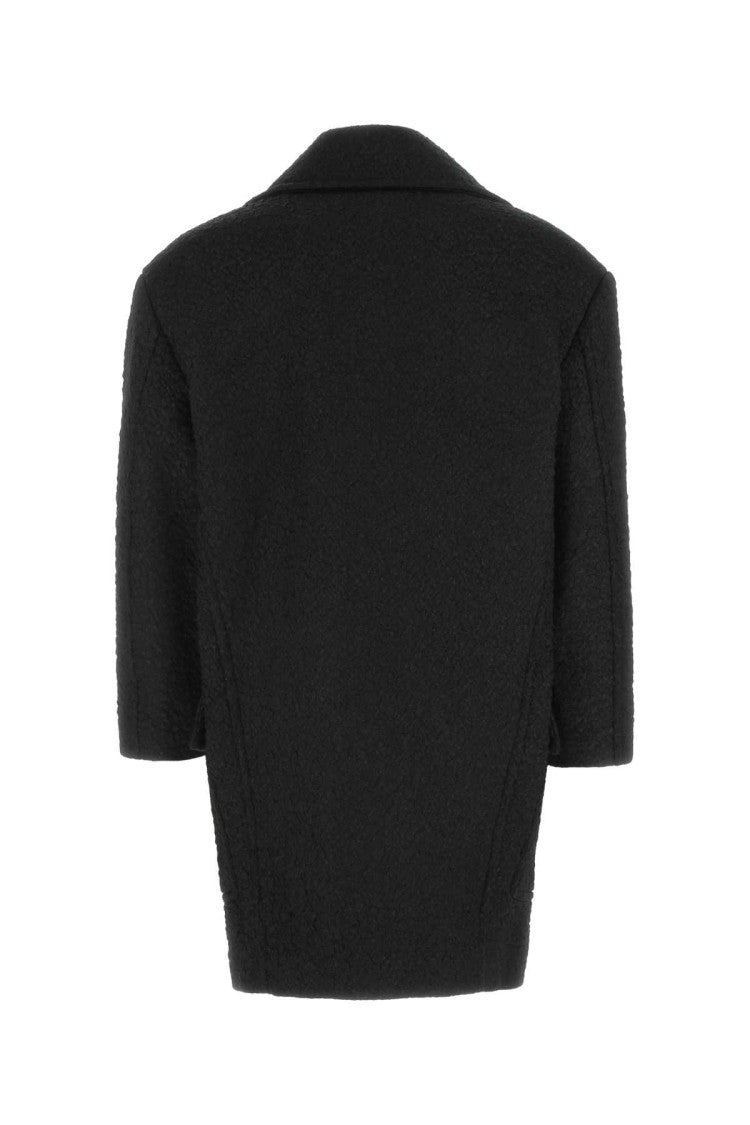 Valentino Garavani Black Wool Blend Coat