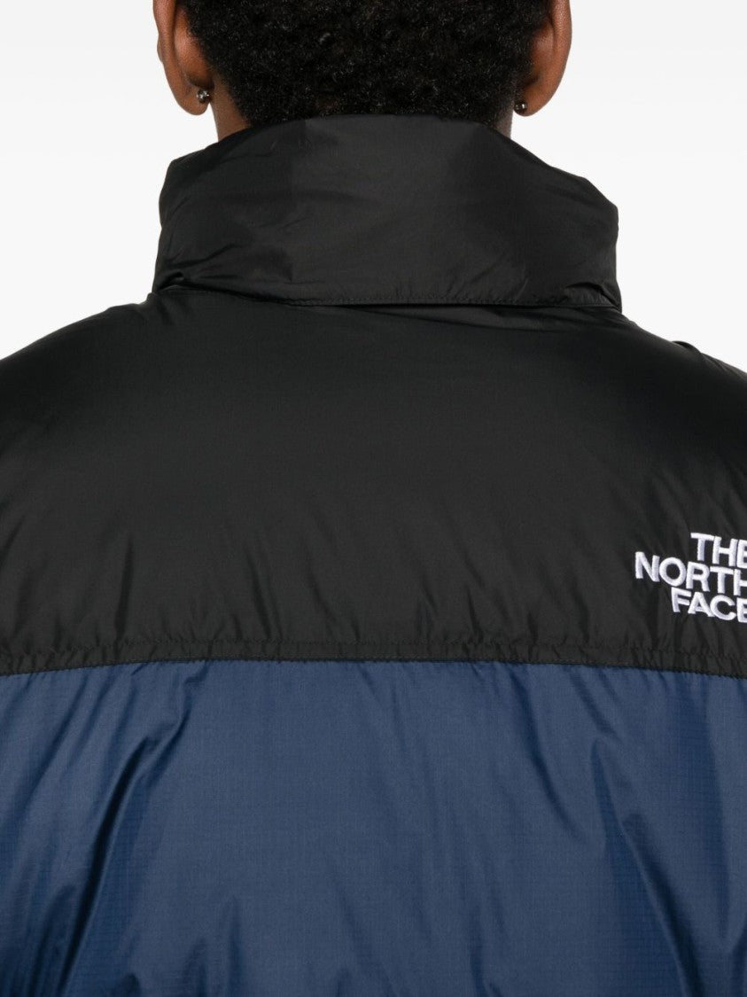 The North Face Color-Block Down Jacket With High Collar