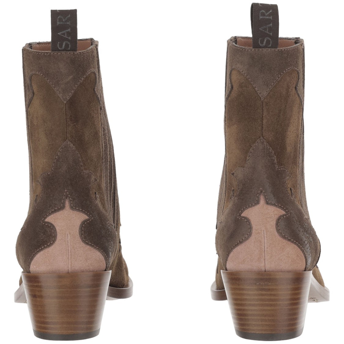 Sartore Tapered Toe Suede Ankle Boots