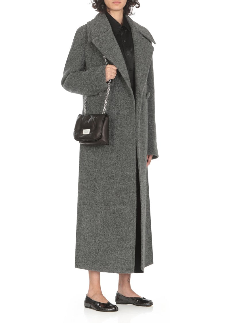 Maison Margiela Quilted Leather Shoulder Bag With Chain Strap