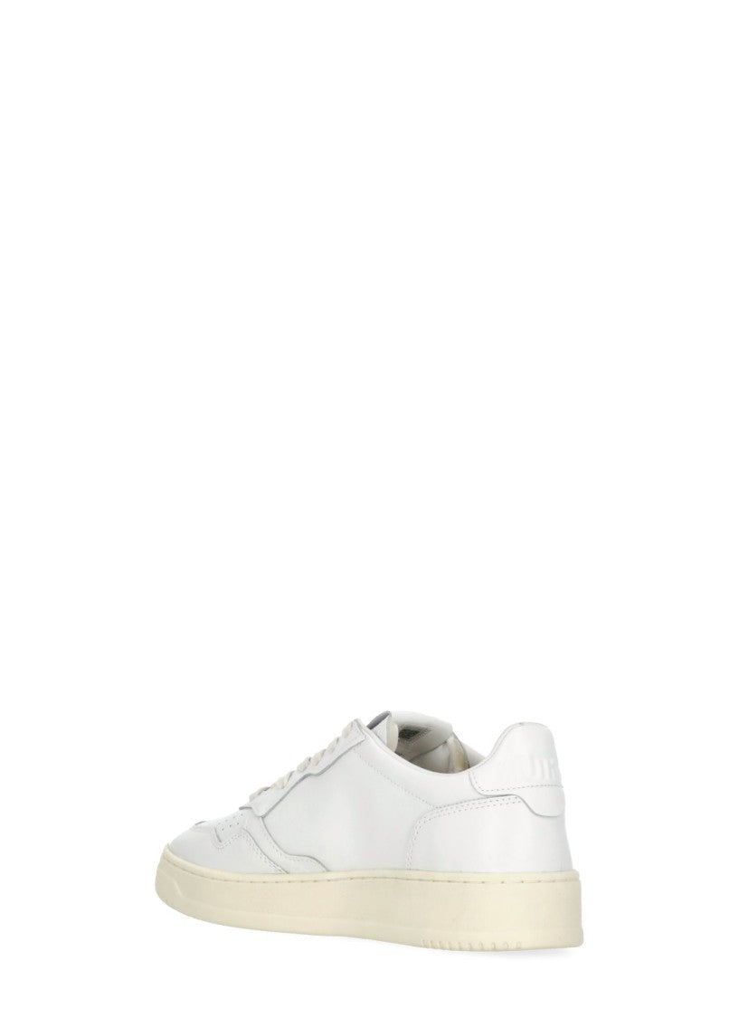 Autry White Medalist Low Leather Sneakers