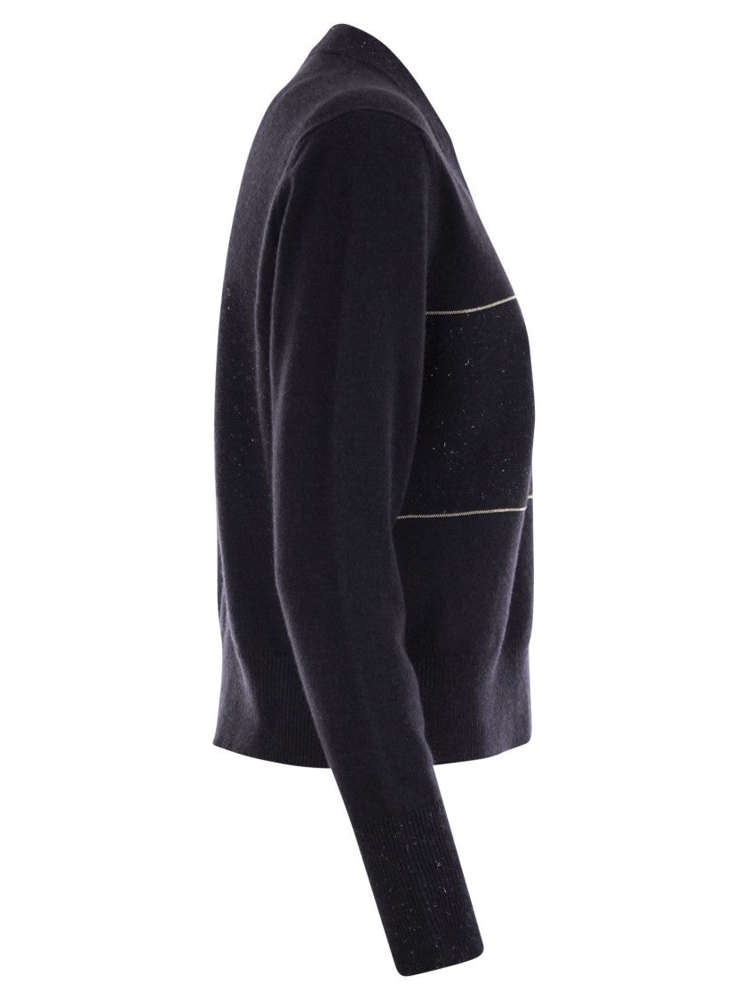 Peserico Tricot Cardigan With Light Spots