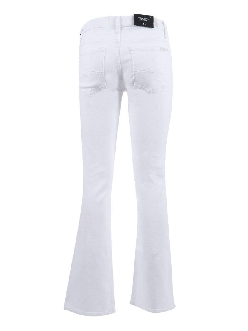 7 For All Mankind Original Bootcut Tailorless Broken Twill White