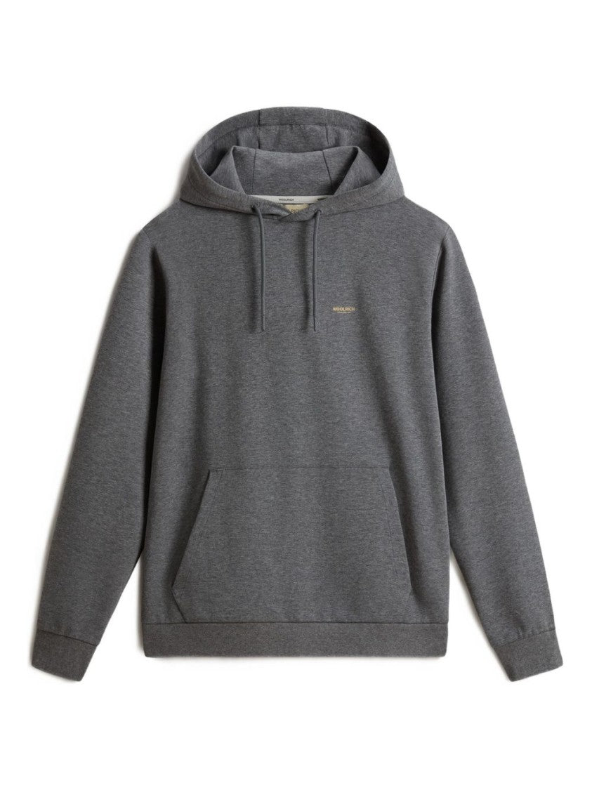 Woolrich Hooded Knitwear Sweater With Kangaroo Pocket