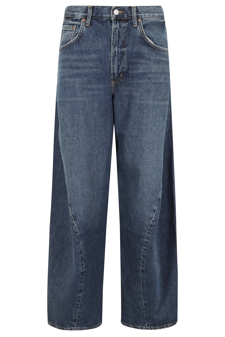 Agolde Wide-Leg Cropped Twist Jeans