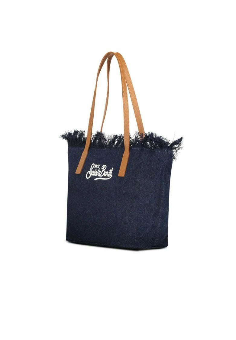 Mc2 Saint Barth Spacious Tote Bag With Fringed Top