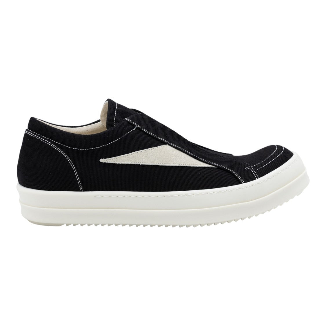 Drkshdw By Rick Owens Slip-On Sneakers With Distinctive Triangular Accent
