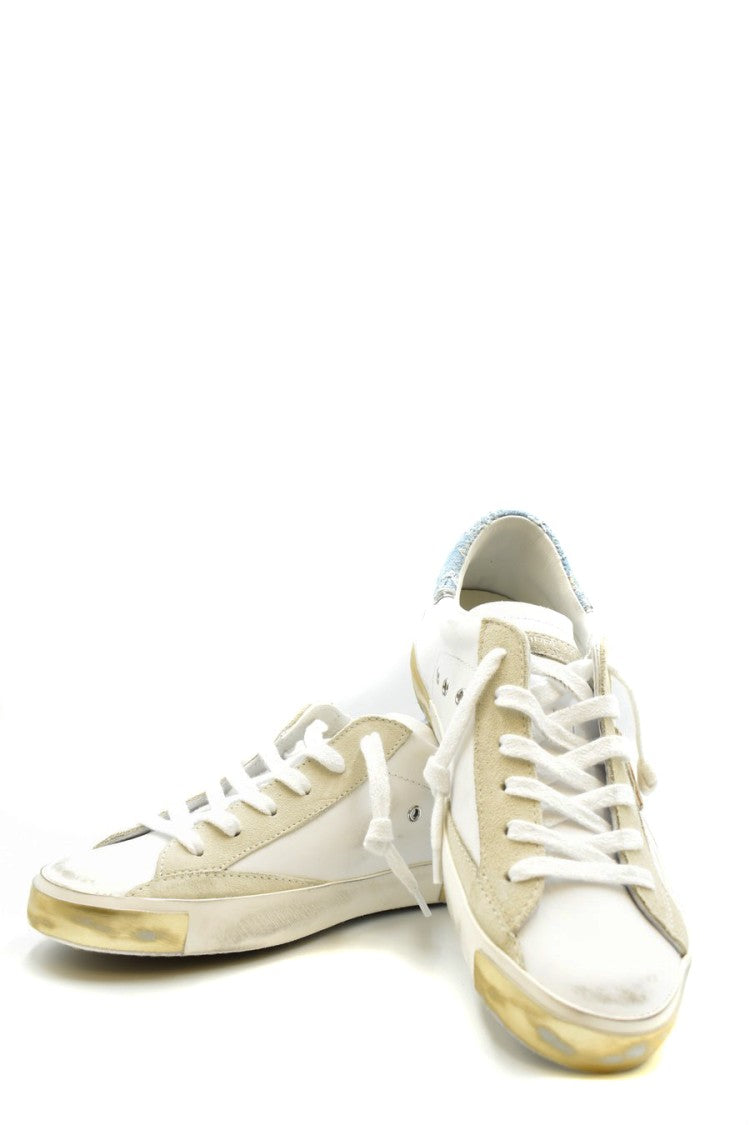 Philippe Model Multicolor Leather And Suede Sneakers