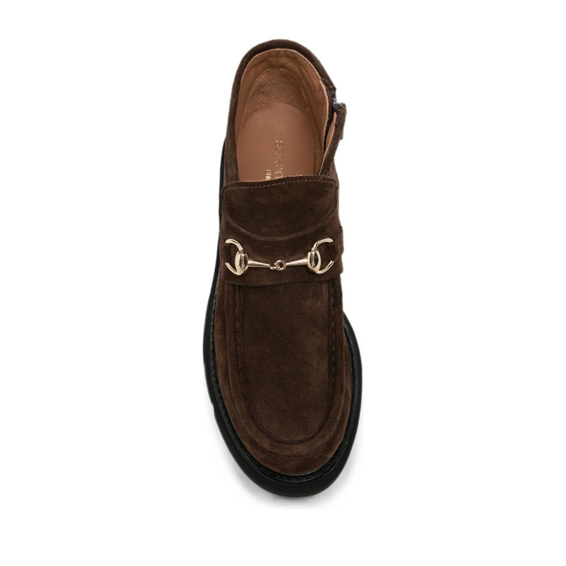 Sergio Moretti Brown Suede Gold-Tone Detail Boots