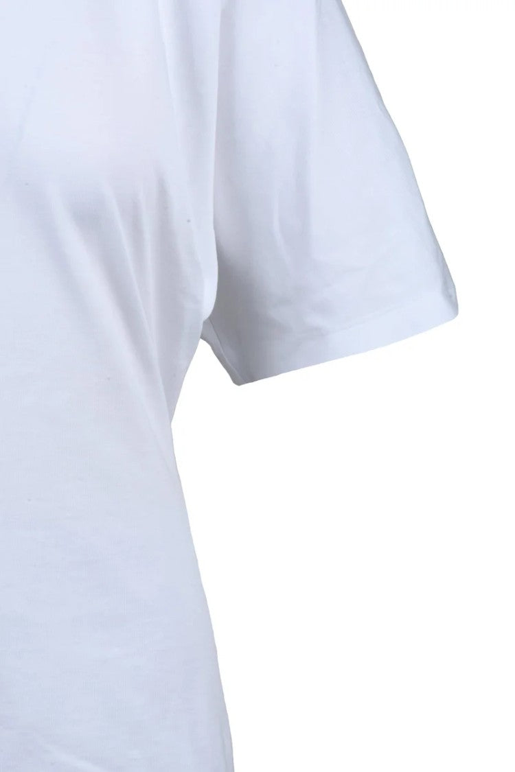 Pinko White Cotton Basic T-Shirt