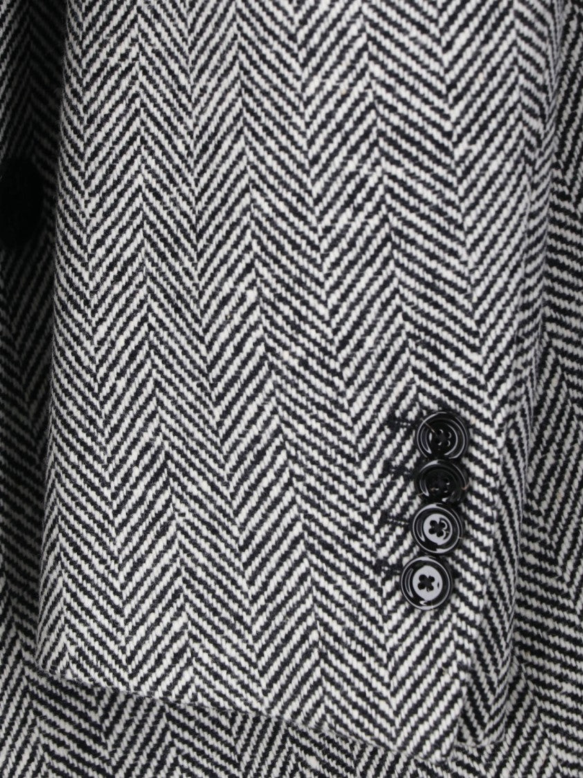Lardini Double-Breasted Grey Virgin Wool Lardini Coat