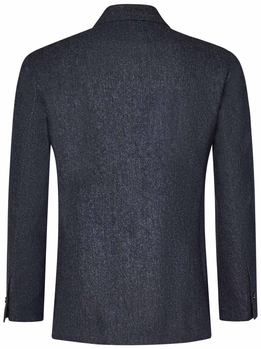 Franzese Collection Tailored Blazer In Merino Wool