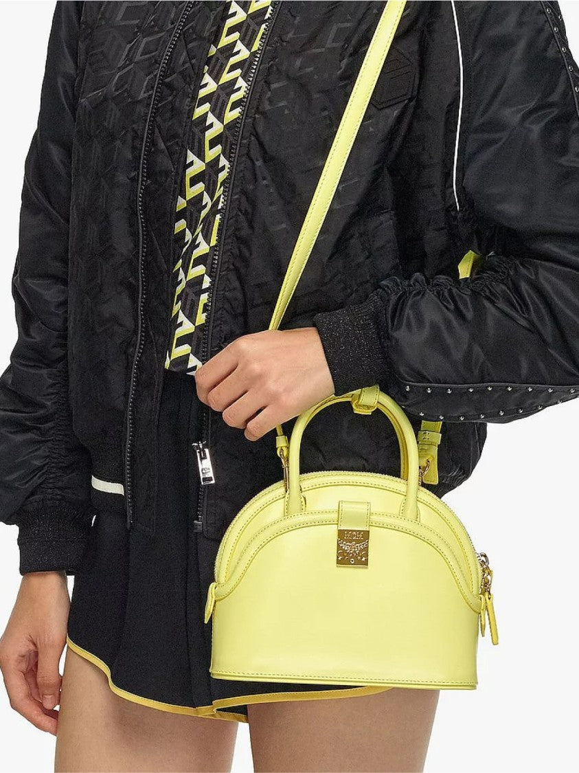 Mcm Anna Logo Plaque Tote Bag