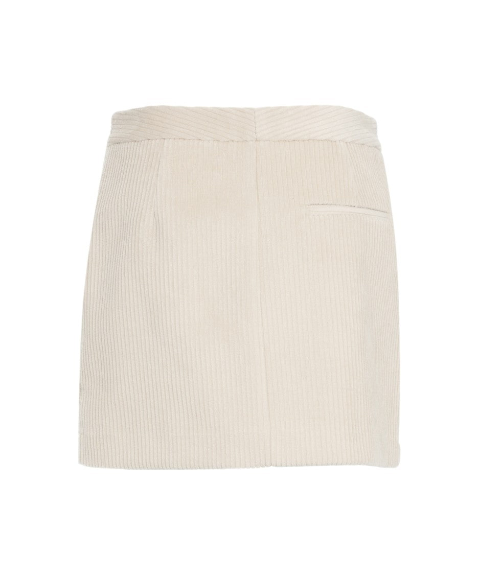 Ottod'ame Corduroy Mini Skirt