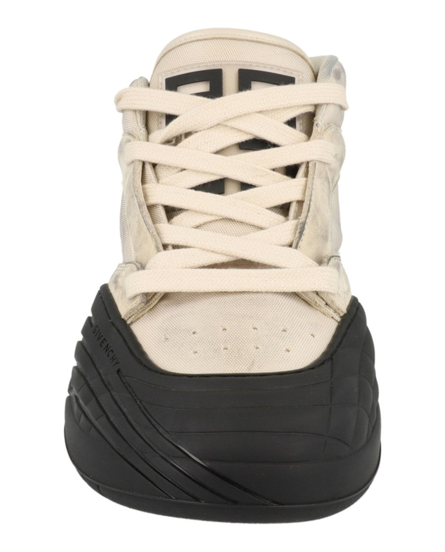 Givenchy Suede Trimmed Mid-Top Sneakers
