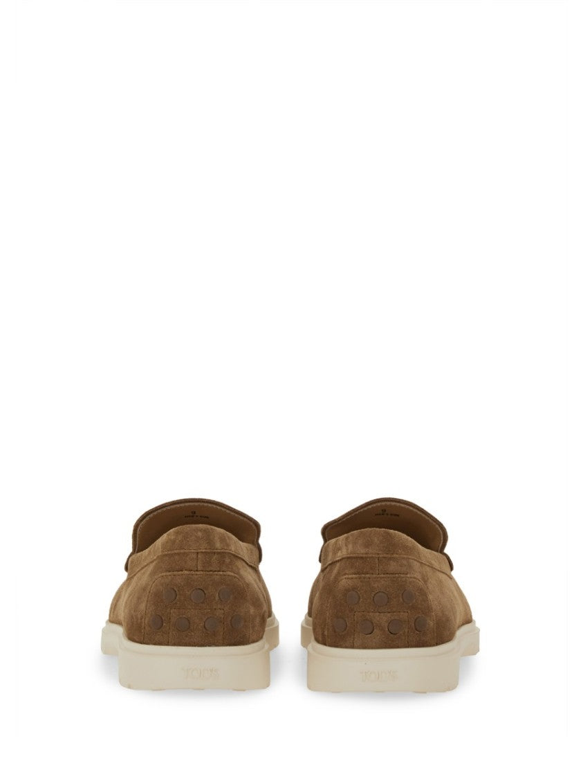 Tod's Brown Leather Slipper Loafers