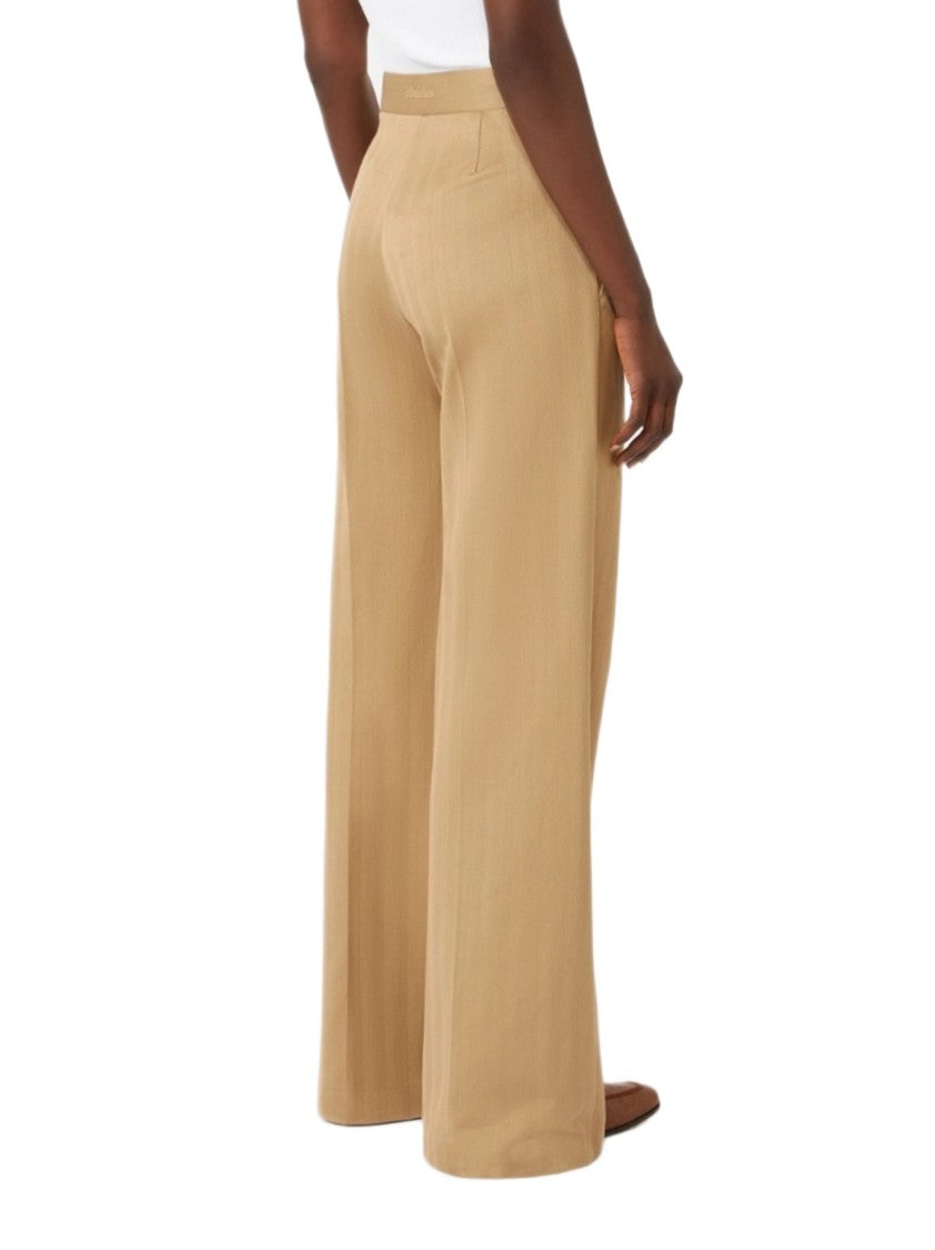 Max Mara Logo Cotton Trousers