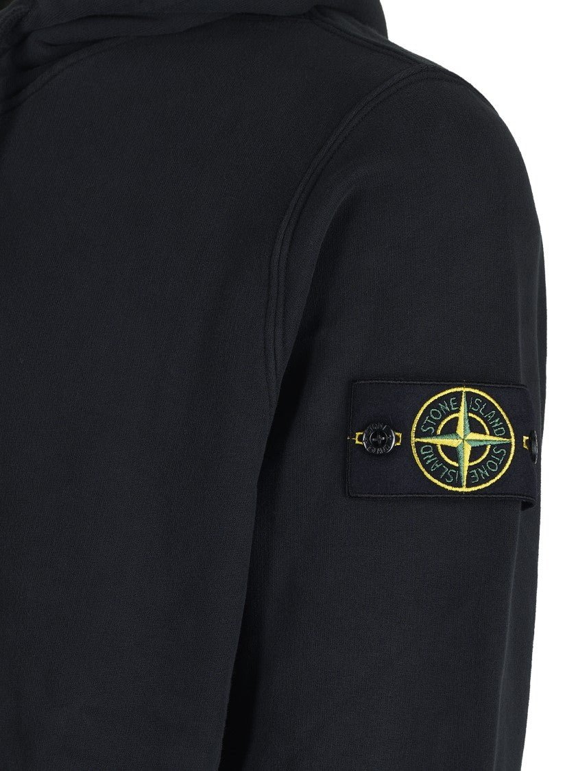 Stone Island Relaxed-Fit Black Hoodie
