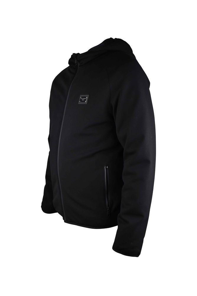 Dolce & Gabbana Hooded Black Vest In Stretch Technical Jersey