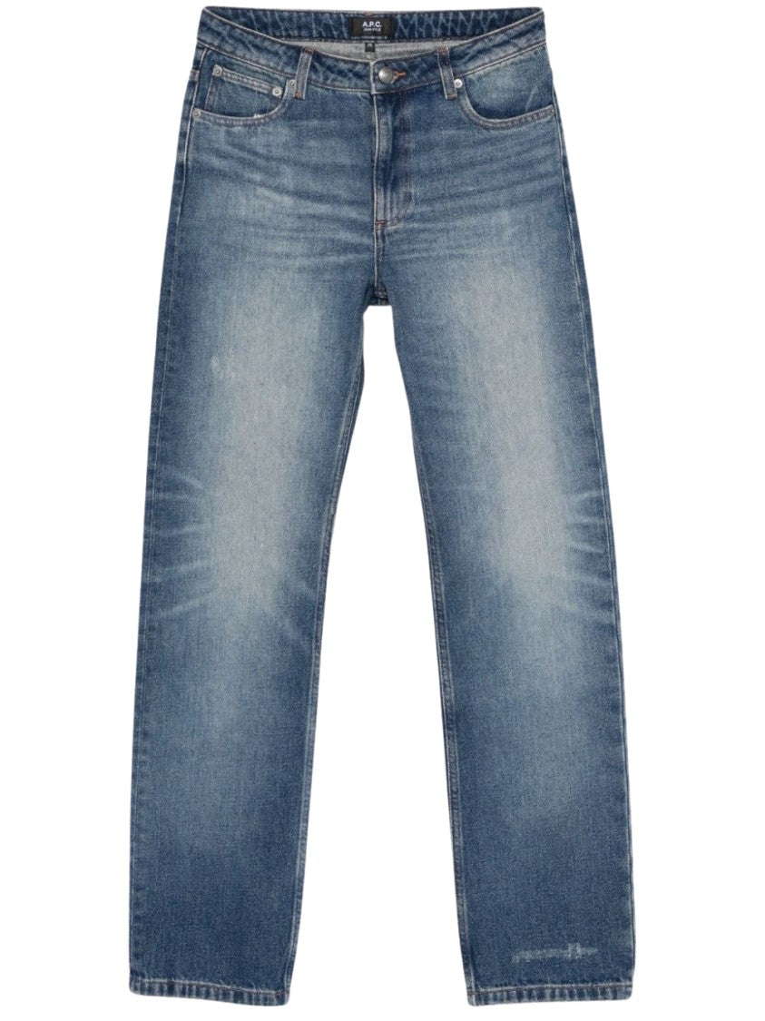 A.P.C. Kylie Indigo High-Waisted Jeans