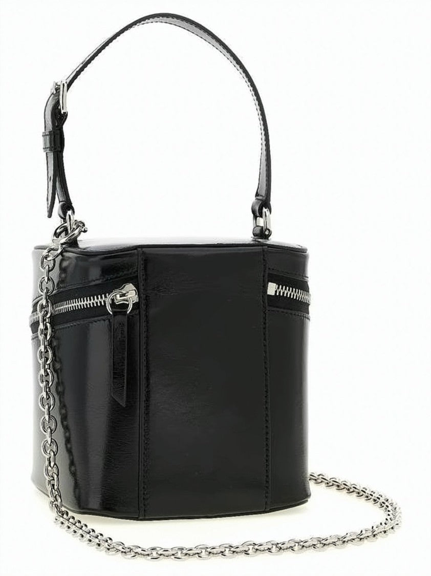 Maison Margiela Structured Cube Design Calf Leather Shoulder Bag