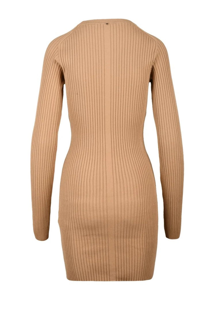 Sportmax Ribbed Dress - Beige