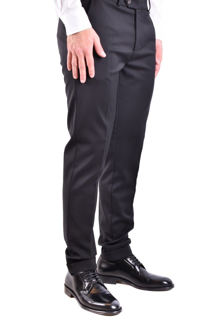 Rrd Black Wool Blend Trousers