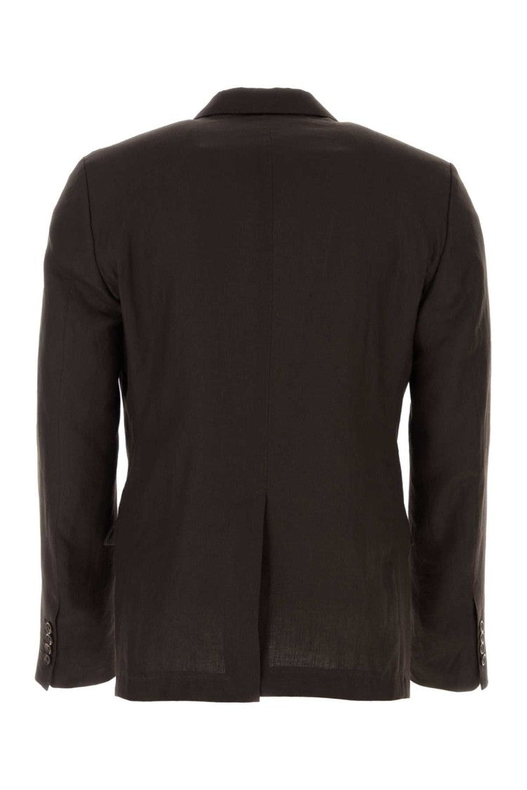 Dolce & Gabbana Chocolate Linen Blazer