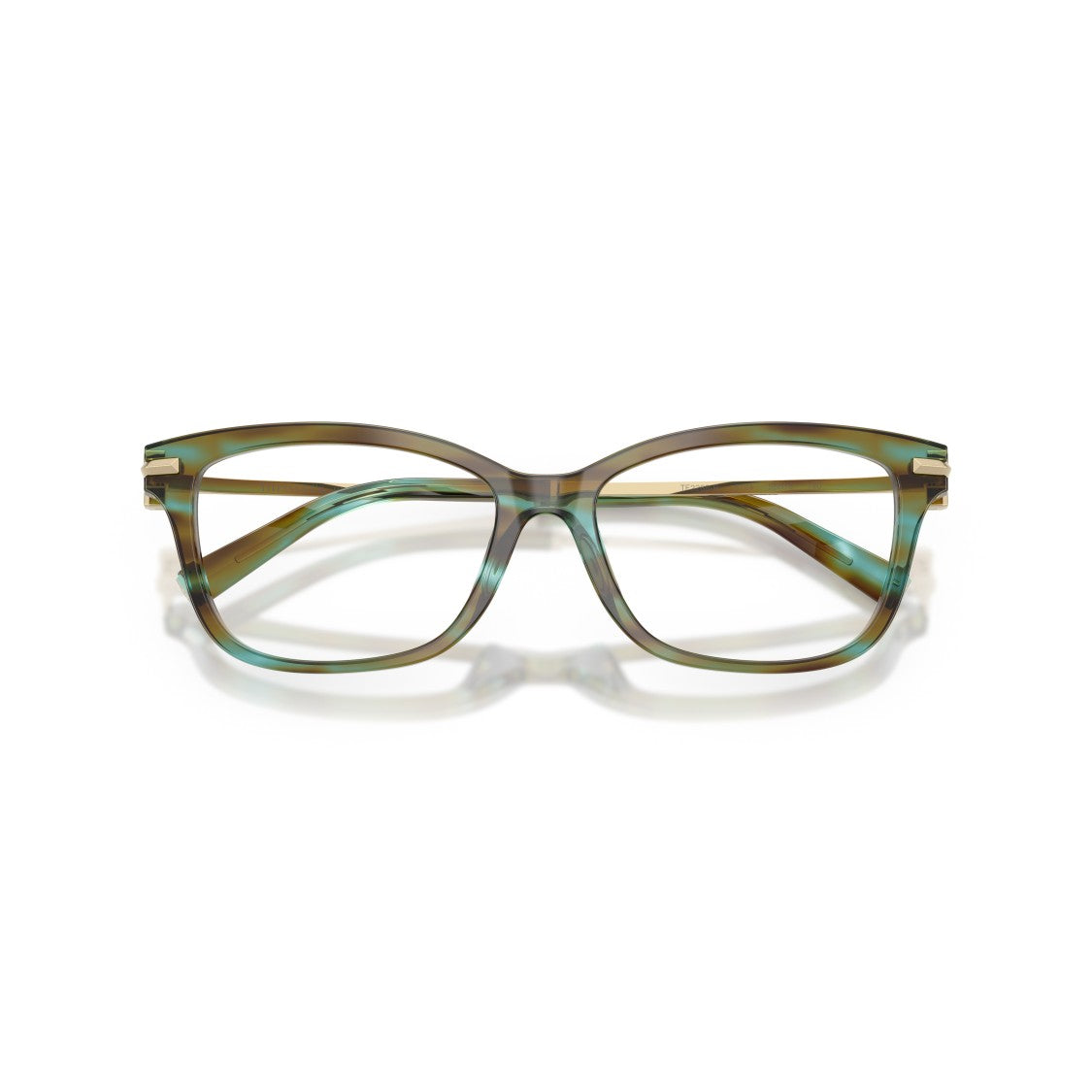 Tiffany & Co. Rectangular Acetate Eyeglasses With Metallic Temples
