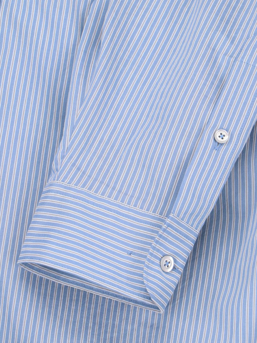 Maison Margiela Sophisticated Blue Shirt With Classic Collar