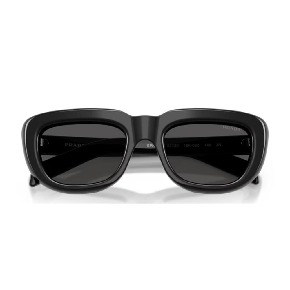 Prada Geometric Acetate Sunglasses With Architectural Lines