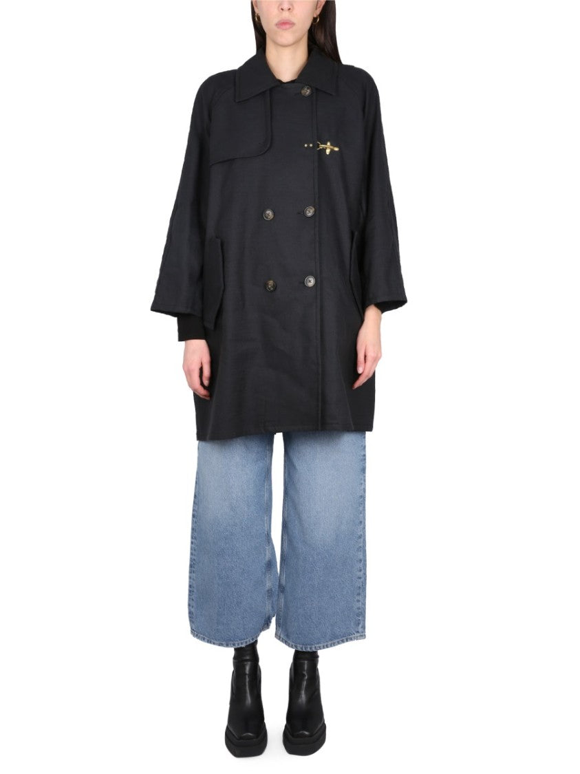 Fay Double-Breasted Trench Coat