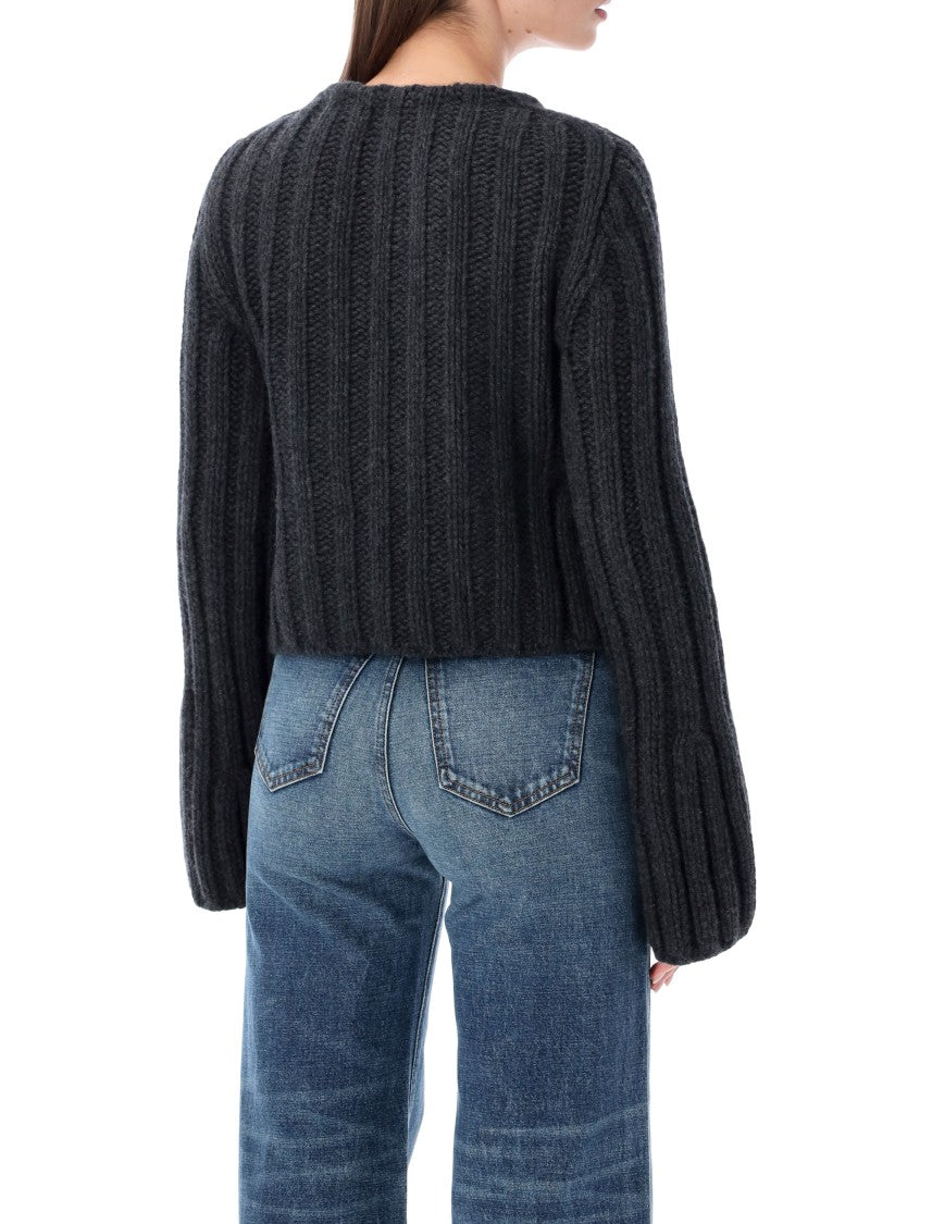 Khaite Janis Chunky Ribbed Knit Cardigan